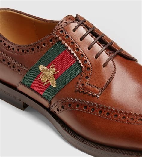 gucci men's dress shoes brown.